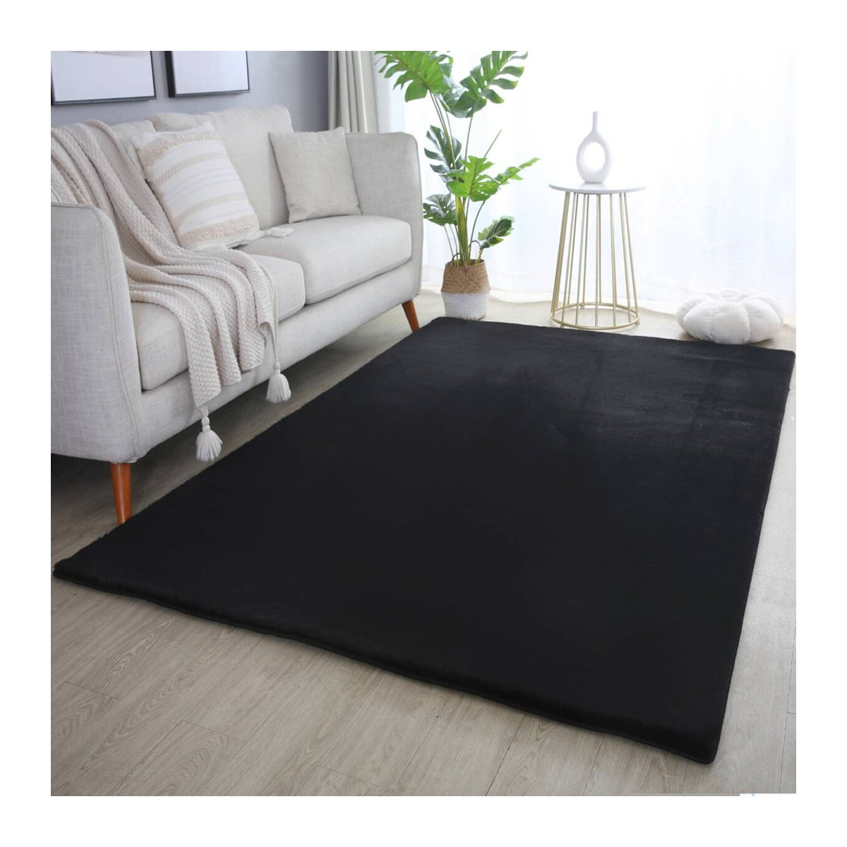 Ayyildiz Teppich POUFFY schwarz B/L: 160 x 230 cm - Bild 3