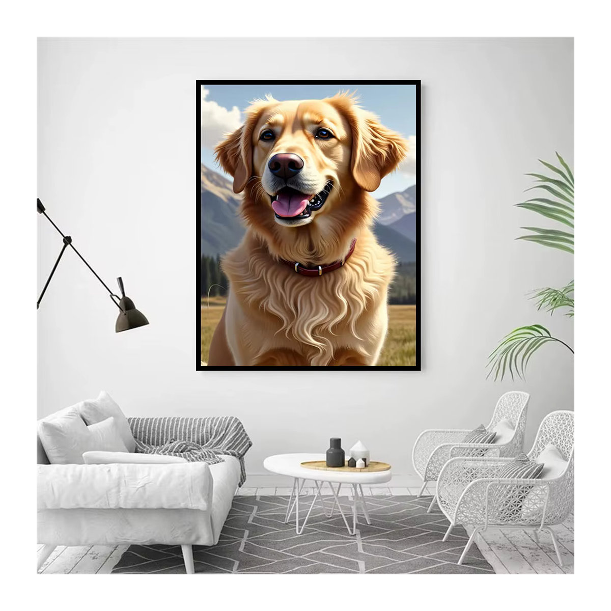 AZQSD 5D Diamantgemälde Hund Mosaik-Stickerei Set mit Full Round Strasssteinen zur Heimdekoration - Bild 2