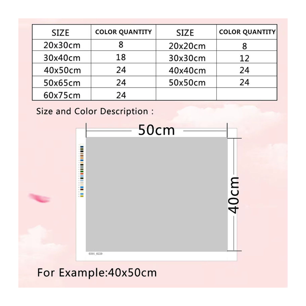 Azqsd Malen nach Zahlen Set Mohnblumen Landschaft auf Leinwand, modernes DIY Blumenfeld Wanddeko, mehrfarbig, B/H: 48 x 38 cm - Bild 4
