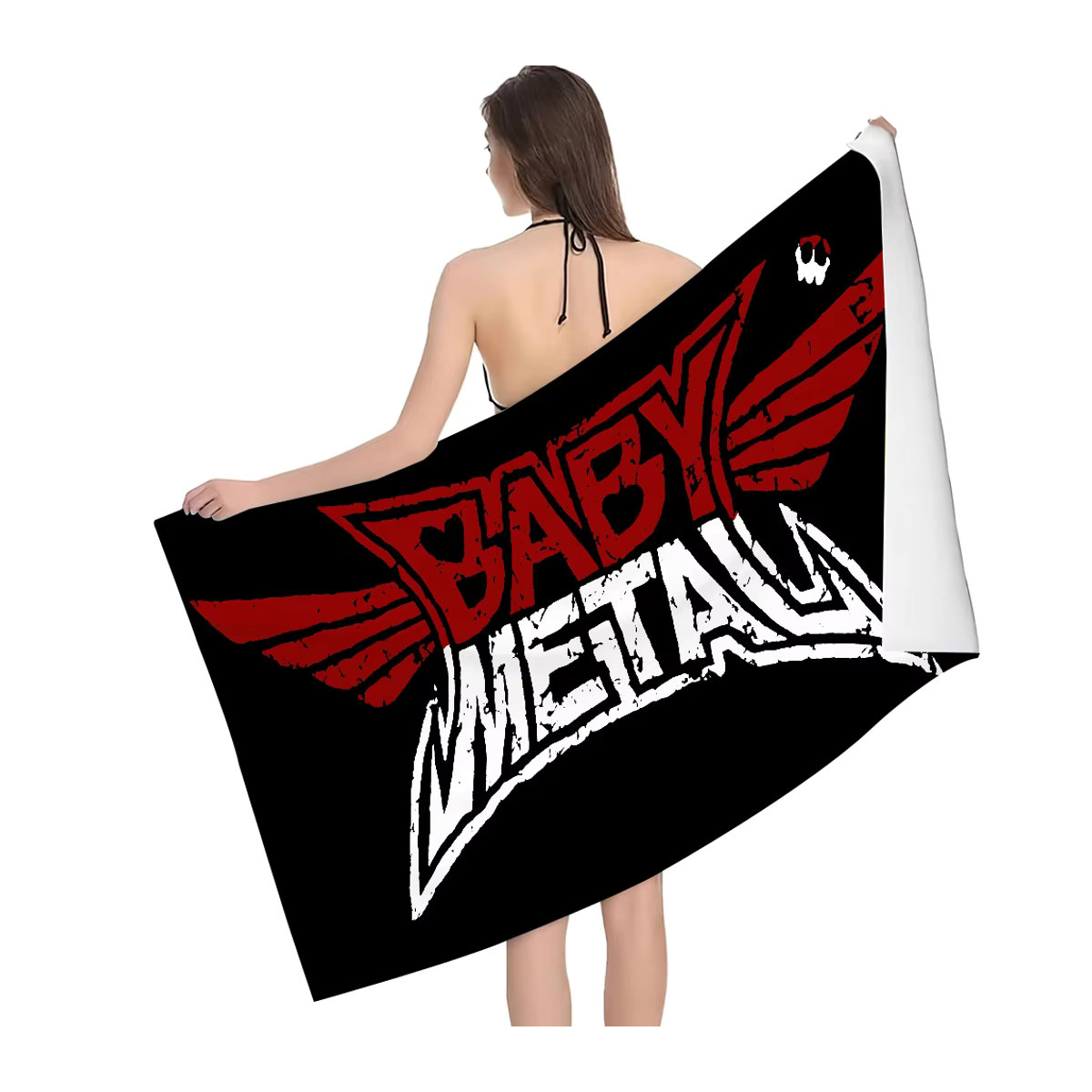 B-Baby-Metall Japanisches Strandtuch schnelltrocknend und weich für Reise, Fitnessstudio und Sport - Bild 6