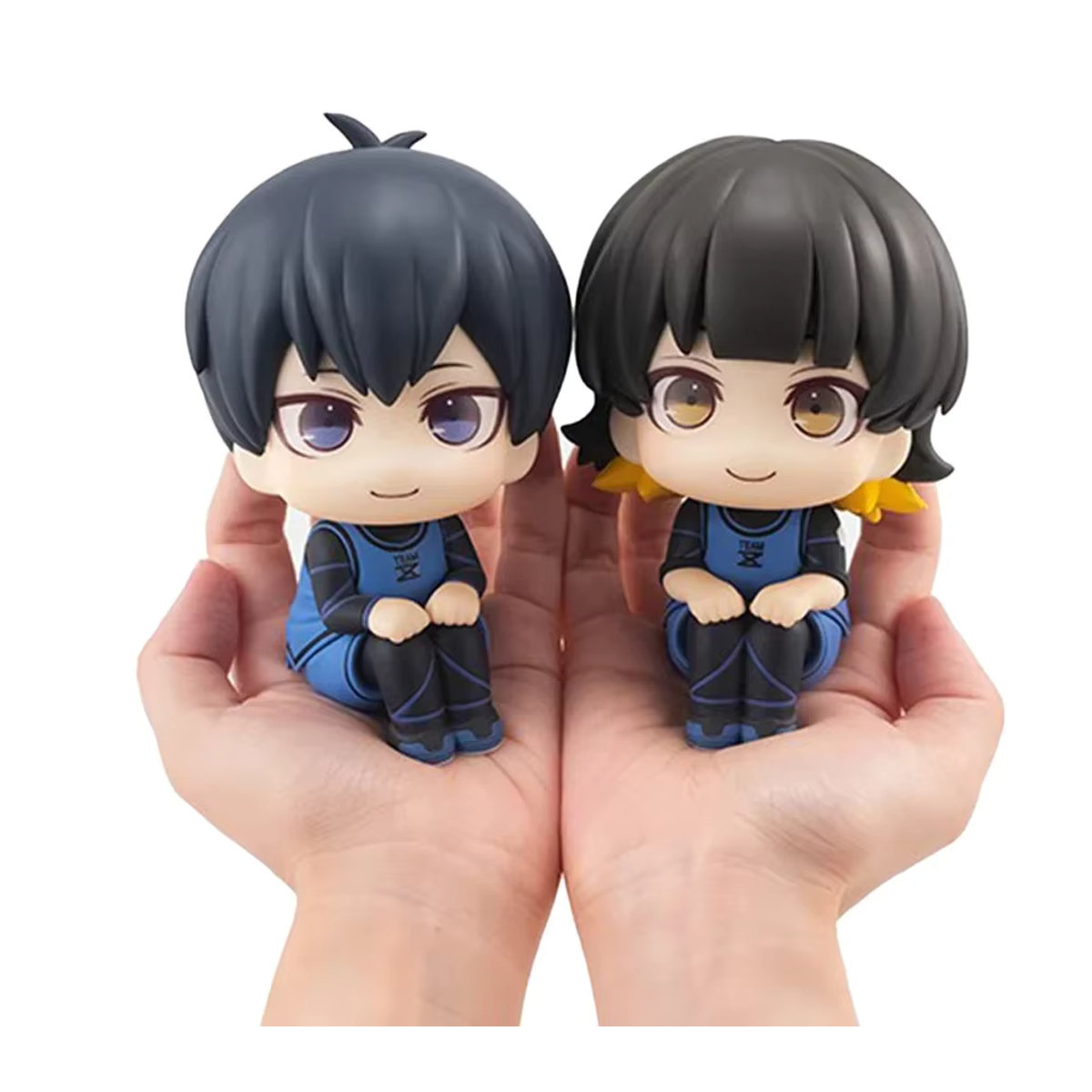 B-E-CK Anime Look Up Figur Blue Lock Isagi Yoichi, Nagi Seishiro und Bachara Meguru Sammelfiguren aus Kunststoff, mehrfarbig, Höhe: 10 cm - Bild 3
