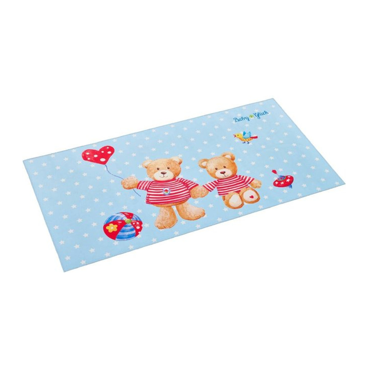 Baby Glück Kinderteppich Blau B/L: 80 x 150 cm - Bild 1