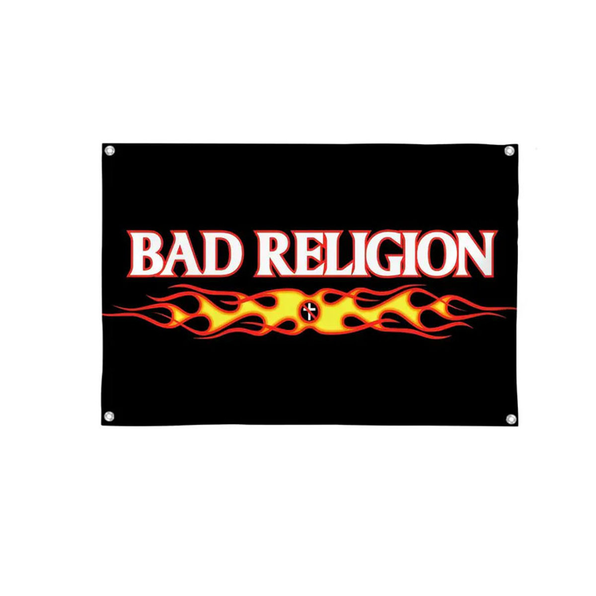 Bad Religion Punk Rock Band Flagge aus Textil in Schwarz, minimalistisches rechteckiges Stoffbanner für Outdoor und Heimdekoration, B/H: 120 x 120 cm - Bild 4
