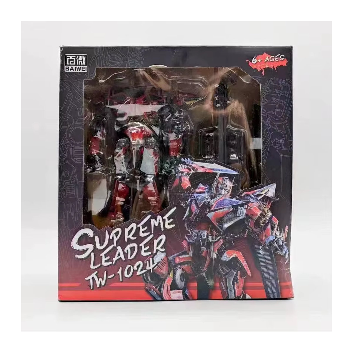 BAIWEI Transformation TW-1024 Sentinel TW1024 KO SS Filmroboter Actionfigur in Rot - Bild 5