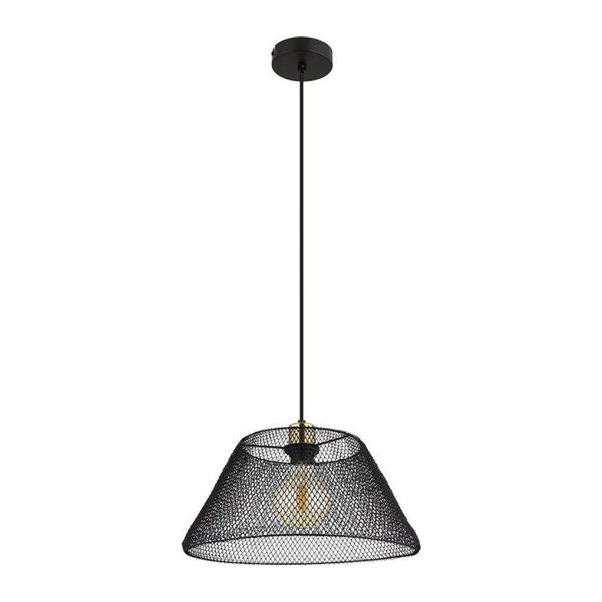 BAKU Pendelleuchte im Industrial Design aus Metall, Schwarz, Höhe: 120 cm - Bild 1