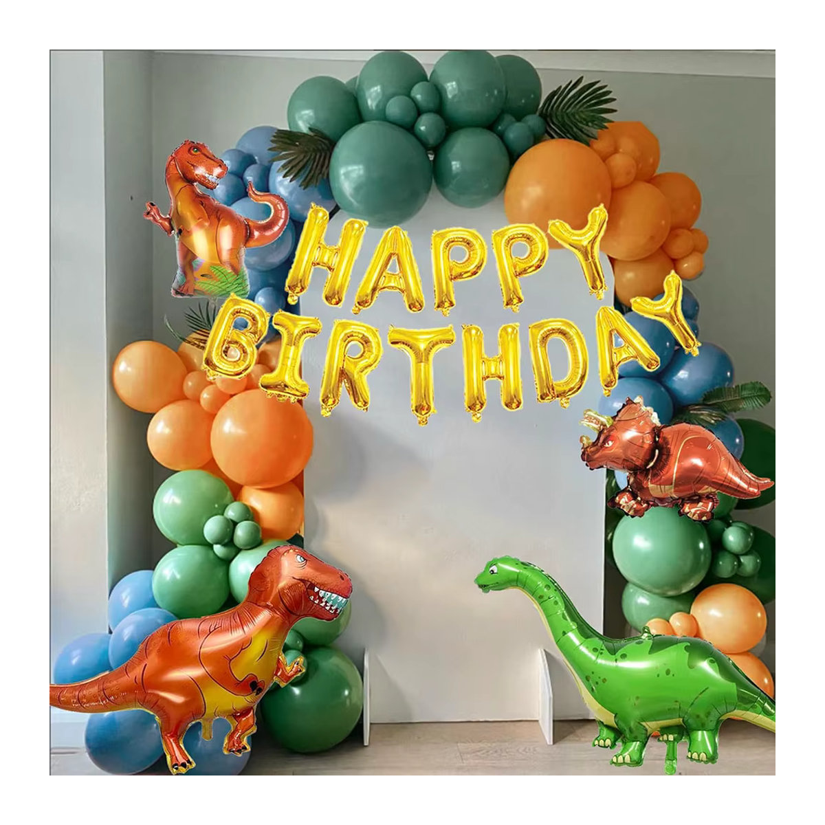 Ballon Girlande Bogen Kit für Dinosaurier und Dschungel Thema Party Dekoration in Multicolor - Bild 2