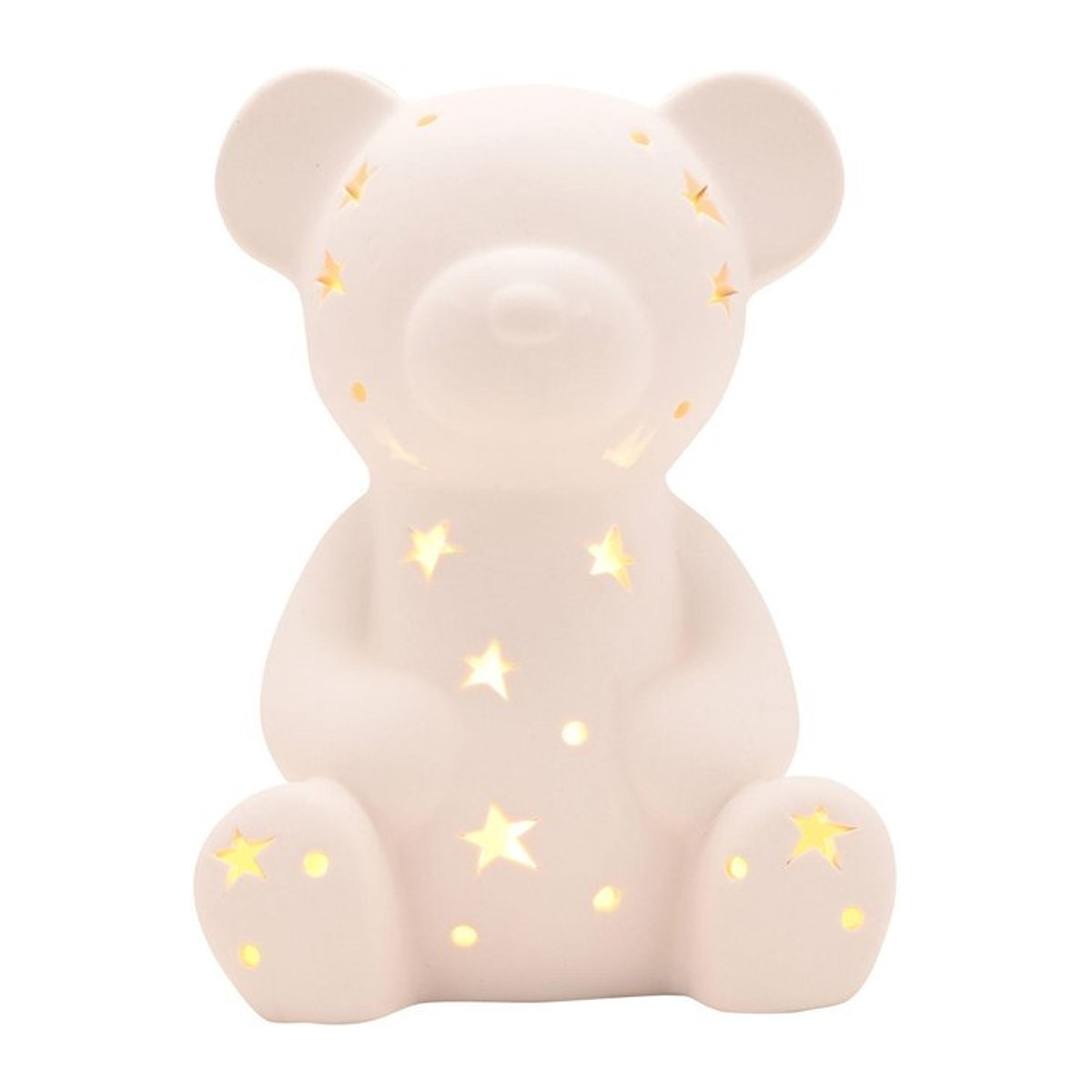 Bambino by JULIANA Keramik-Nachtlicht Teddy in Weiß - Bild 1