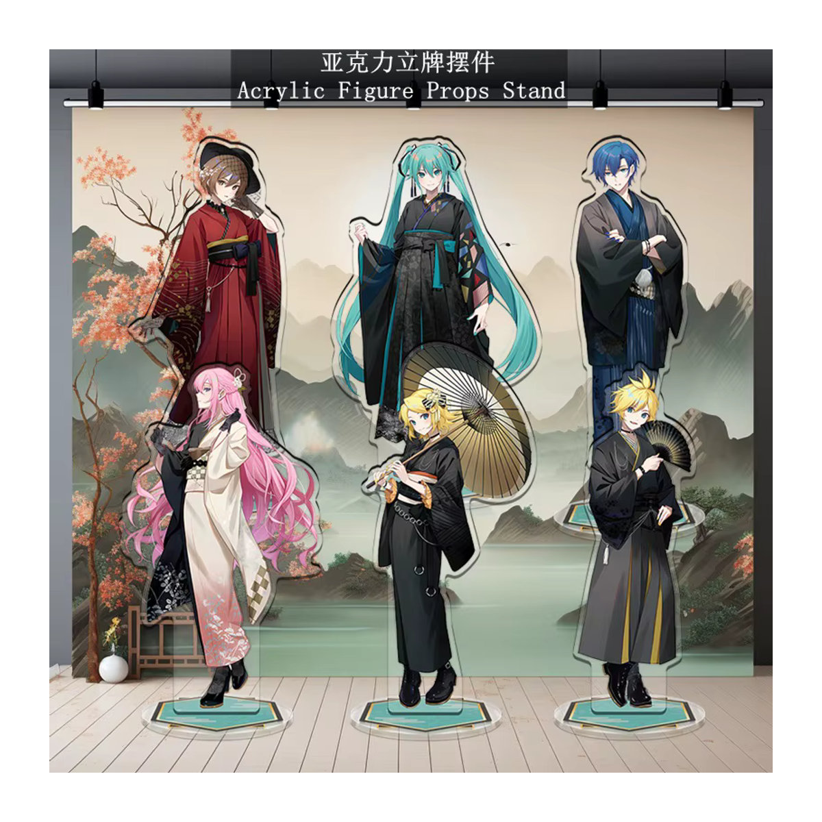 Bandai Anime Acryl Figur Modell Hatsune Miku Rin Len Kaito Luka Multicolor Höhe: 16 cm - Bild 2