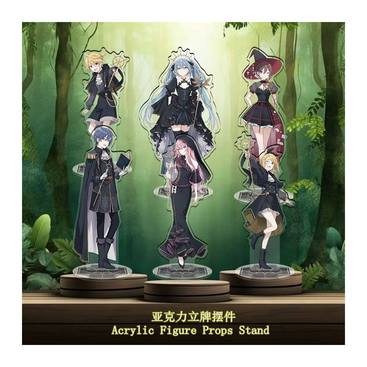 Bandai Anime Acryl Figur Modell Hatsune Miku Rin Len Kaito Luka Multicolor Höhe: 16 cm - Bild 3