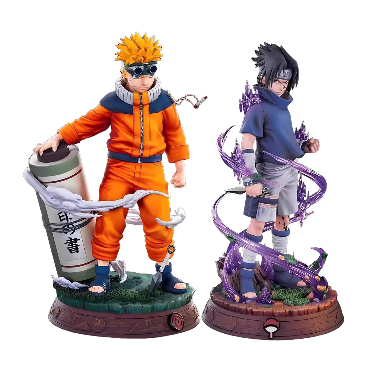 Bandai Anime Action Figur Naruto Uzumaki und Sasuke in Kampfpose, Multicolor, Höhe: 12 cm - Bild 4