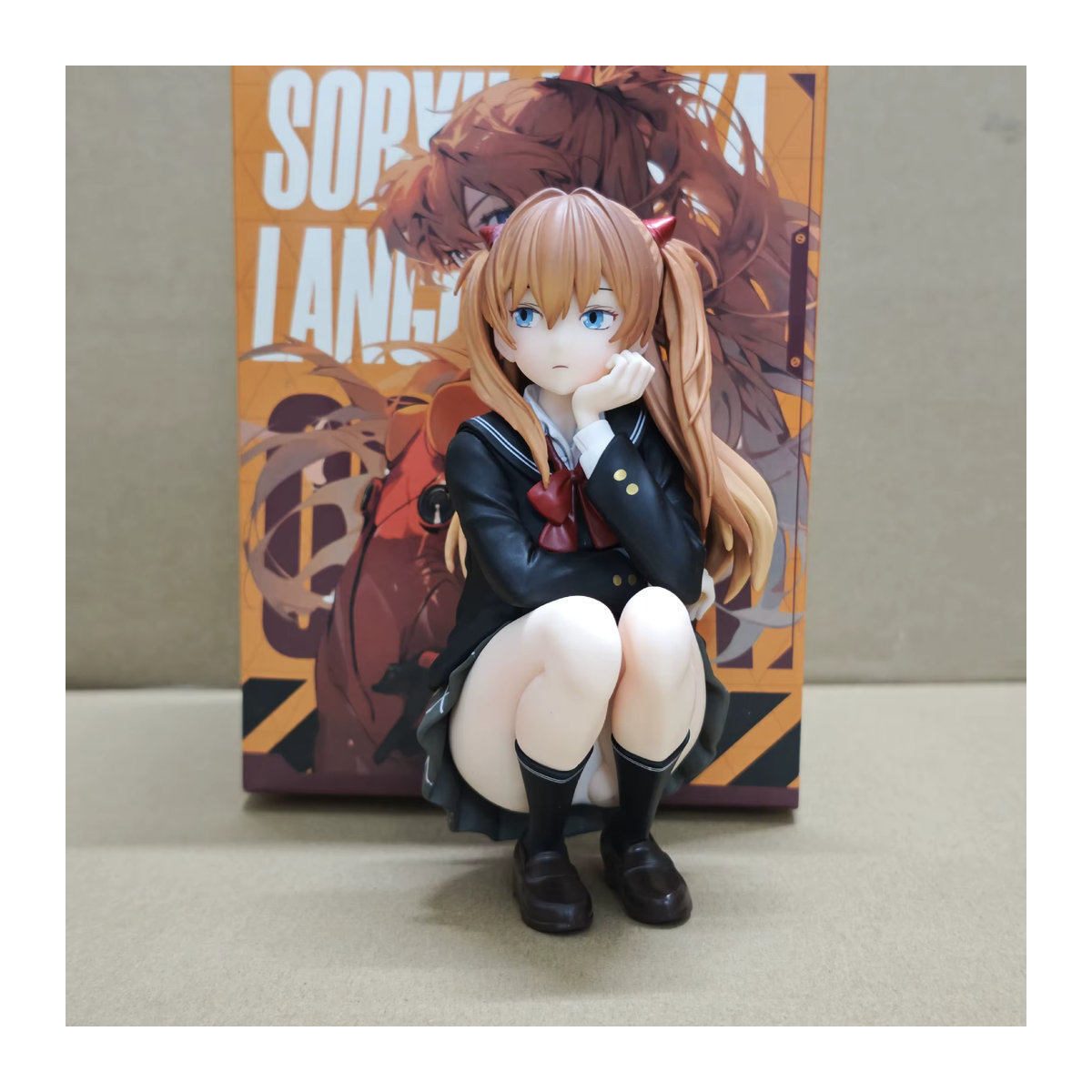Bandai Anime-Figur Neon Genesis Evangelion Asuka Langley Soryu im College-Stil aus PVC - Bild 2