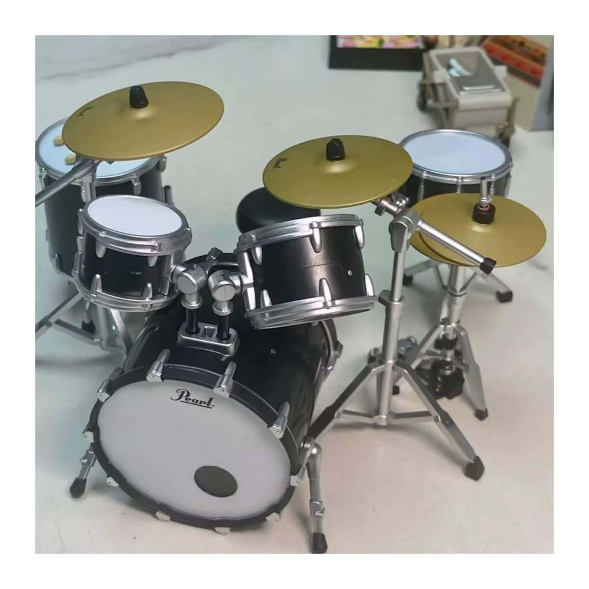 Bandai Bulk Cargo Pearl Miniatur Drum Set Jazz Drum Ornament Spielzeug - Bild 4