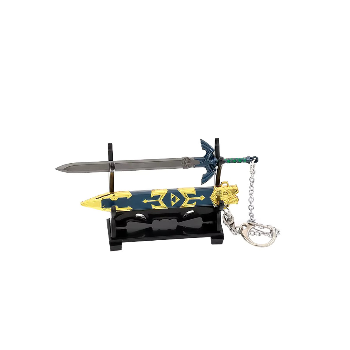 Bandai Die Legende von Zelda Master Sword Metall-Ornament mit Scheide, Höhe: 12 cm - Bild 2