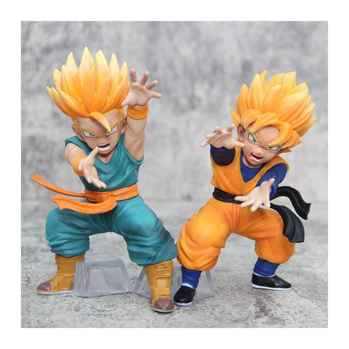 Bandai Dragon Ball Anime Figur Son Gohan und Trunks als PVC Statue, Multicolor, Höhe: 15 cm - Bild 1