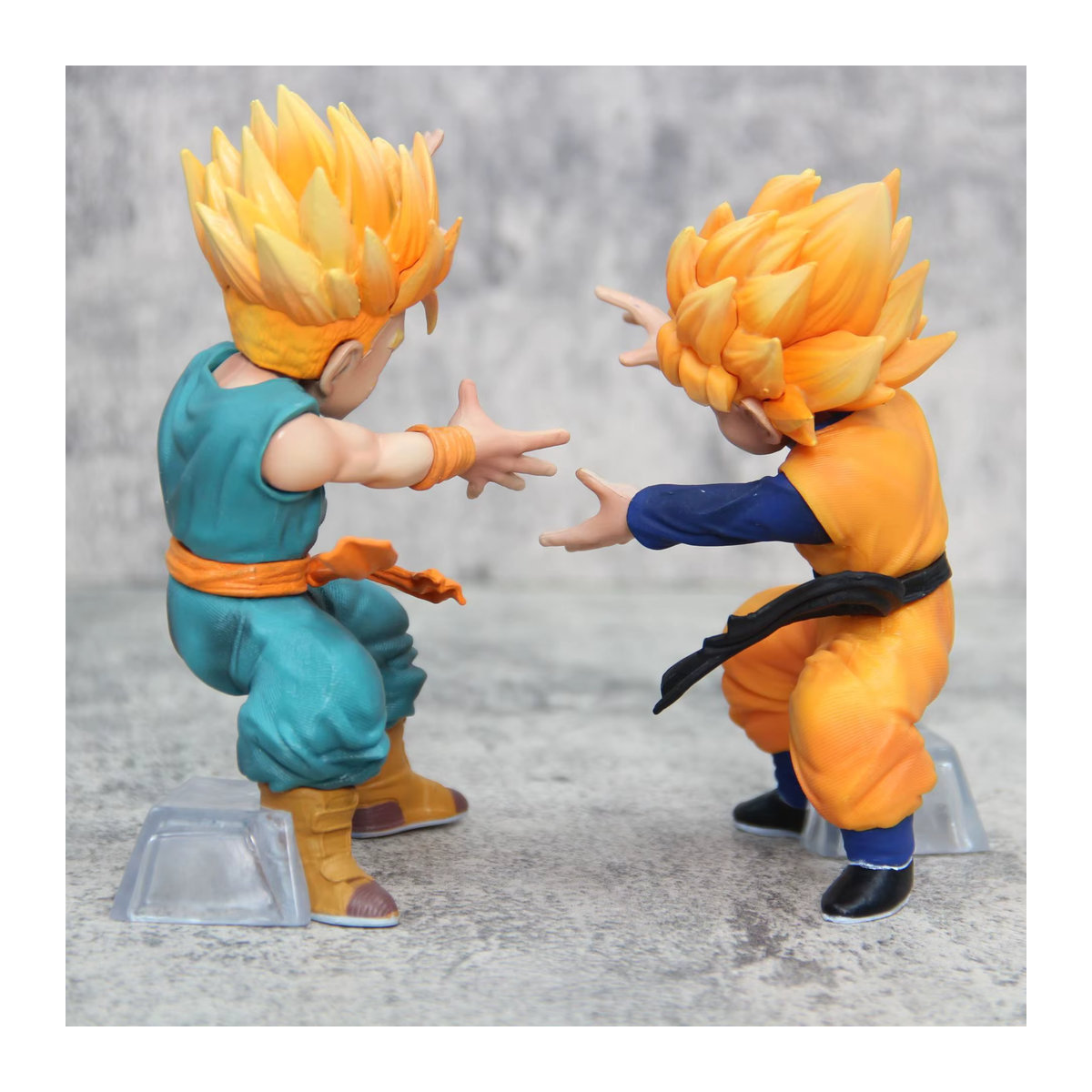 Bandai Dragon Ball Anime Figur Son Gohan und Trunks als PVC Statue, Multicolor, Höhe: 15 cm - Bild 2