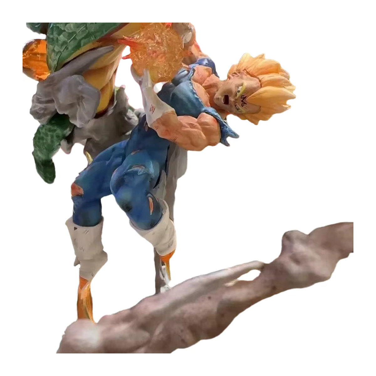 Bandai Dragon Ball Goku vs Vegeta Kampfszene Anime Actionfigur aus PVC, Super Saiyajin Sammlerstatue, Höhe: 35 cm - Bild 3