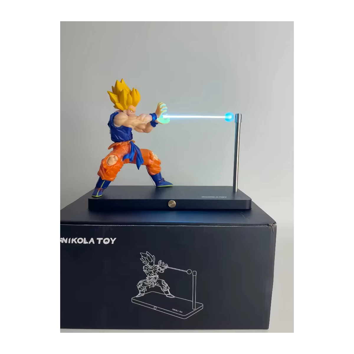 Bandai Dragon Ball Son Goku Nachtlicht Anime Touch Kamehameha Schreibtischdekoration - Bild 4