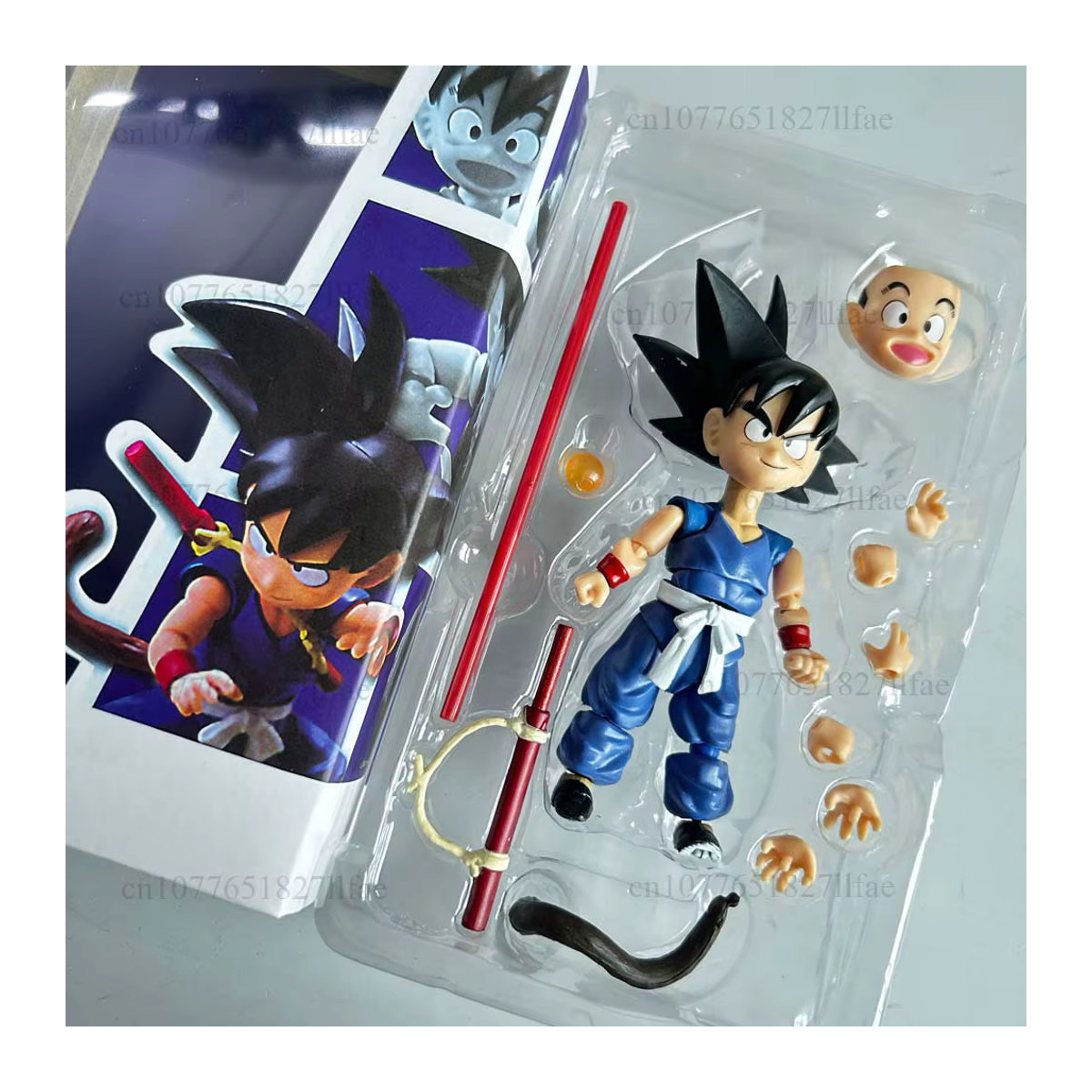 Bandai Dragon Ball Z Goku Action Figure Limited Edition Soul Blue aus PVC mit beweglichen Gelenken - Bild 3