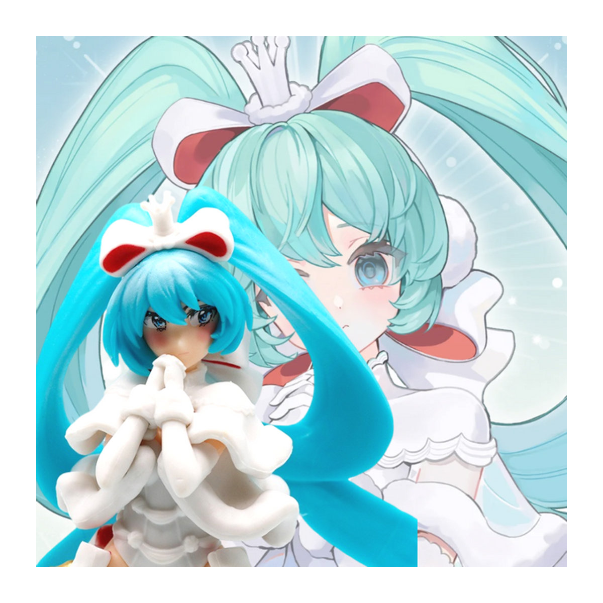 Bandai Hatsune Miku Anime Figur in Multicolor als Desktop Dekoration und Sammlerstück - Bild 1