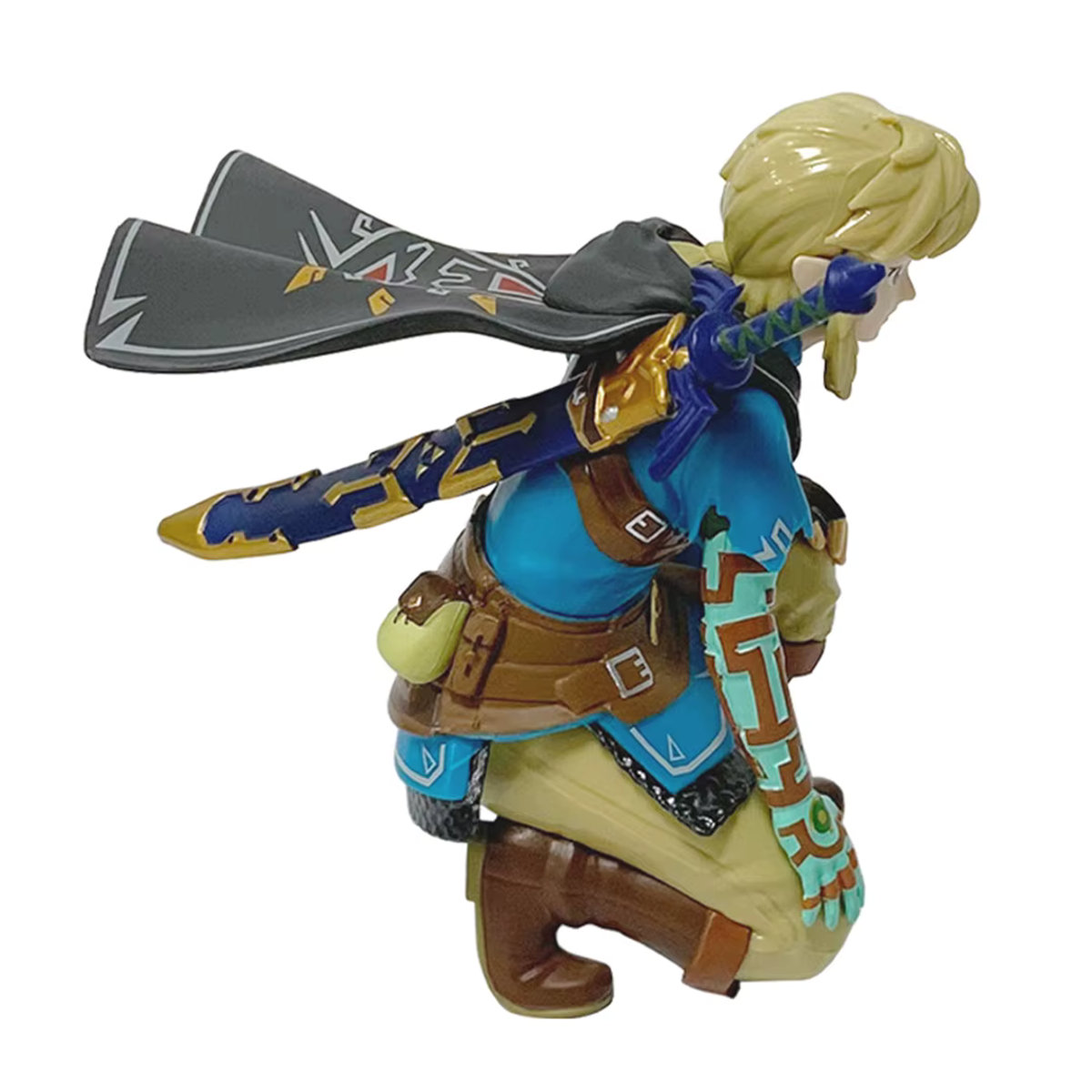 Bandai Legend of Zelda Kingdom Link Figur aus PVC als hockende Charakter-Modell Dekoration - Bild 3