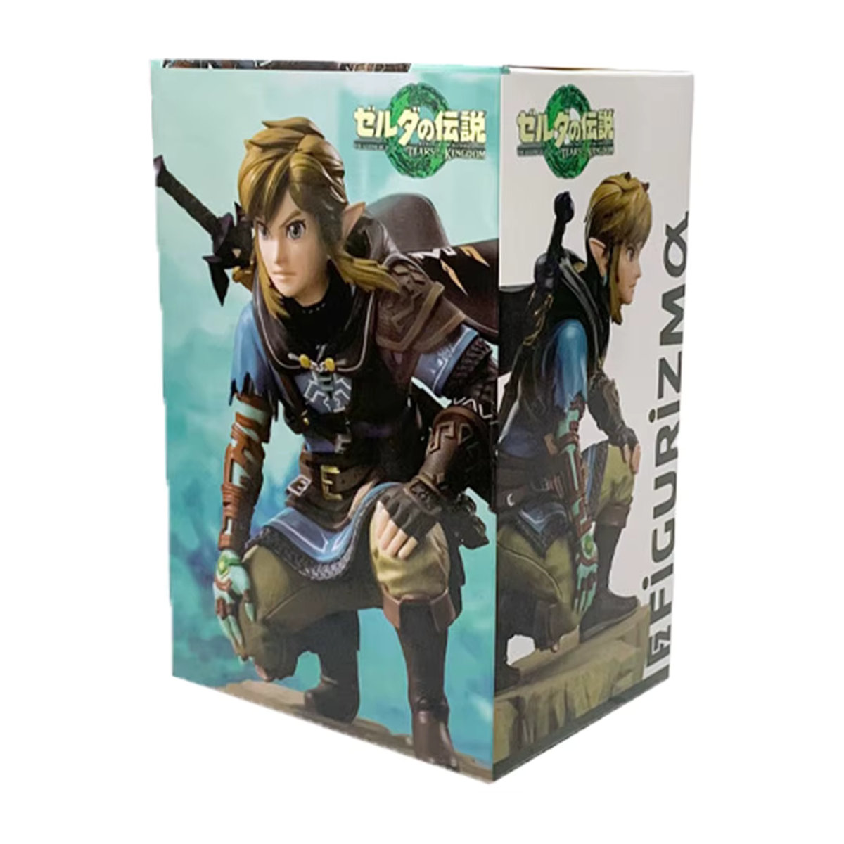 Bandai Legend of Zelda Kingdom Link Figur aus PVC als hockende Charakter-Modell Dekoration - Bild 4