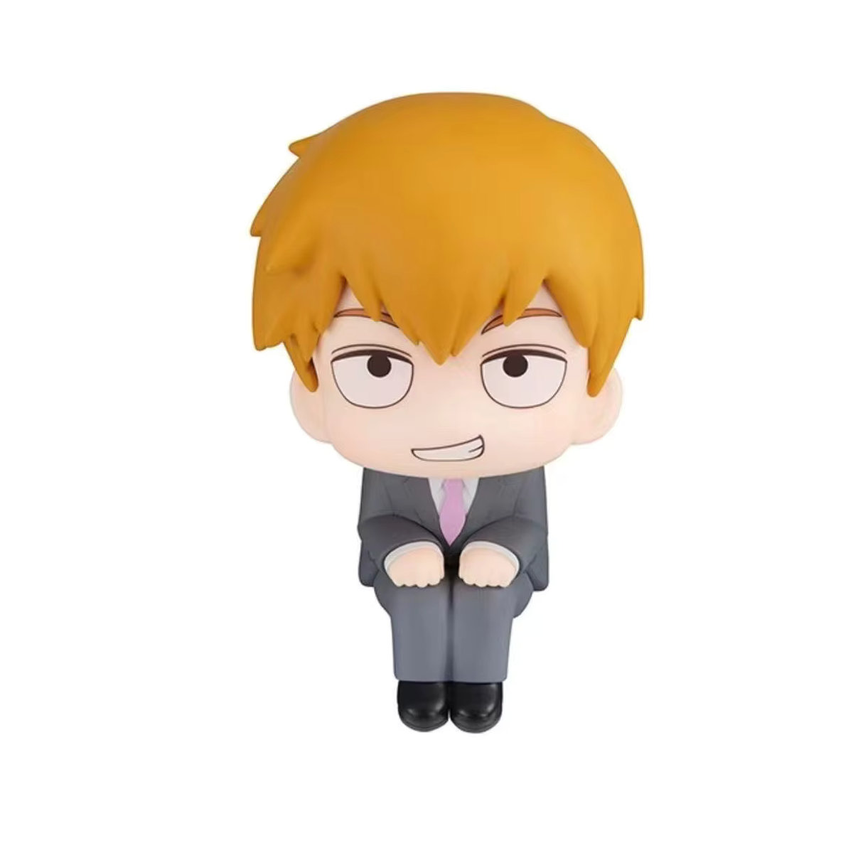 Bandai Mob Psycho 100 Anime Figur Reigen Arataka Q Edition Kawaii Sitzende Puppe, Multicolor, Höhe: 9 cm - Bild 2