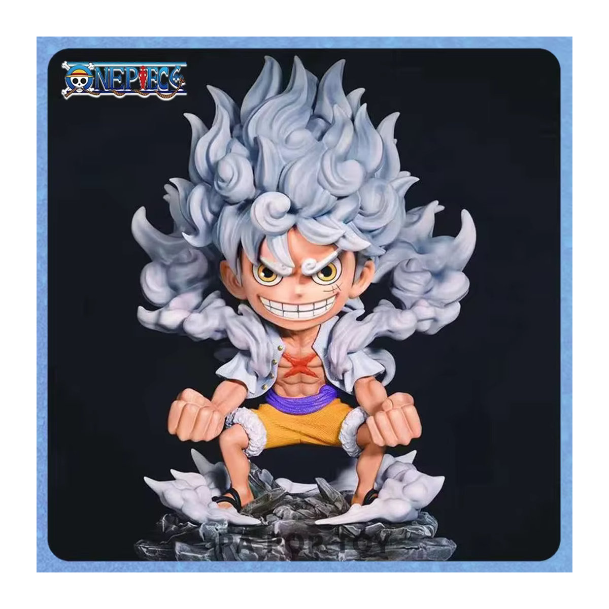 Bandai One Piece Anime Figur Ruffy Sonnengott Nika Gear 5 aus PVC, Höhe: 22 cm - Bild 2