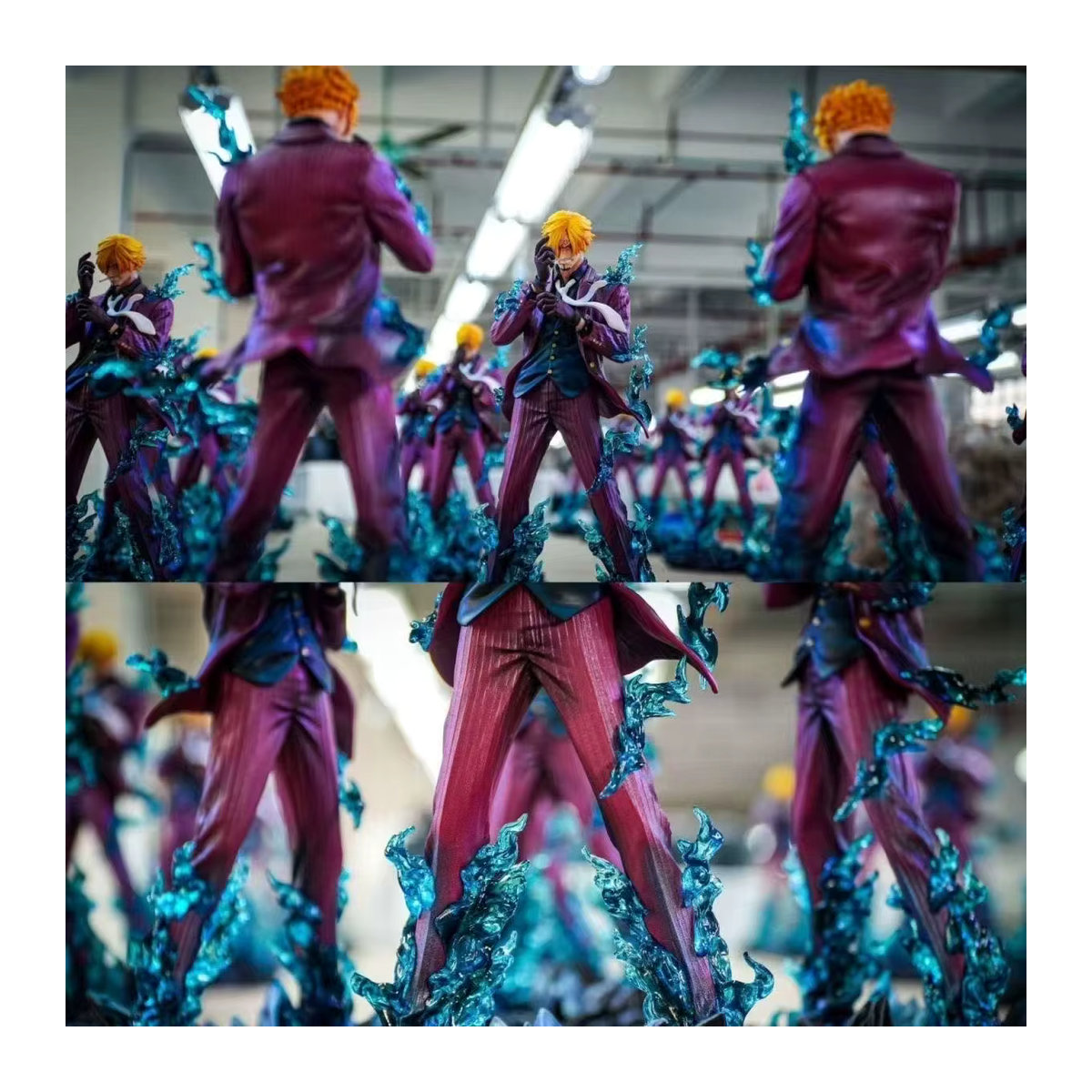 Bandai One Piece Anime Figur Sanji Teufel Fuß Statue aus PVC, Multicolor, Höhe: 25 cm - Bild 3