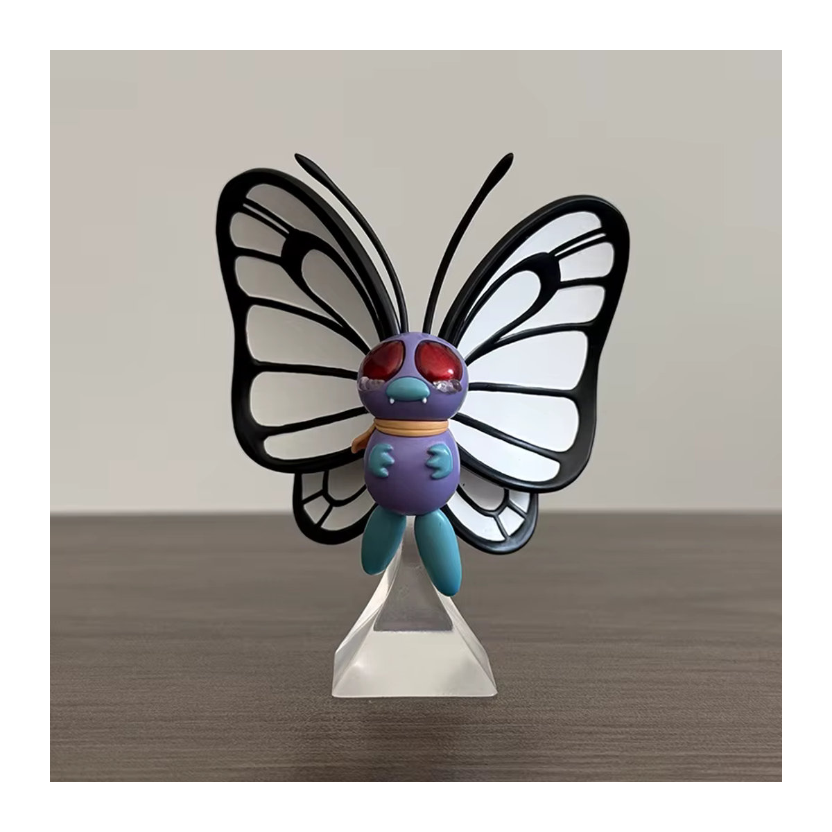 Bandai Pokemon Feen-Schmetterlingsfigur in Pink und Lila, handgefertigtes Desktop-Ornament, Höhe: 7 cm - Bild 2