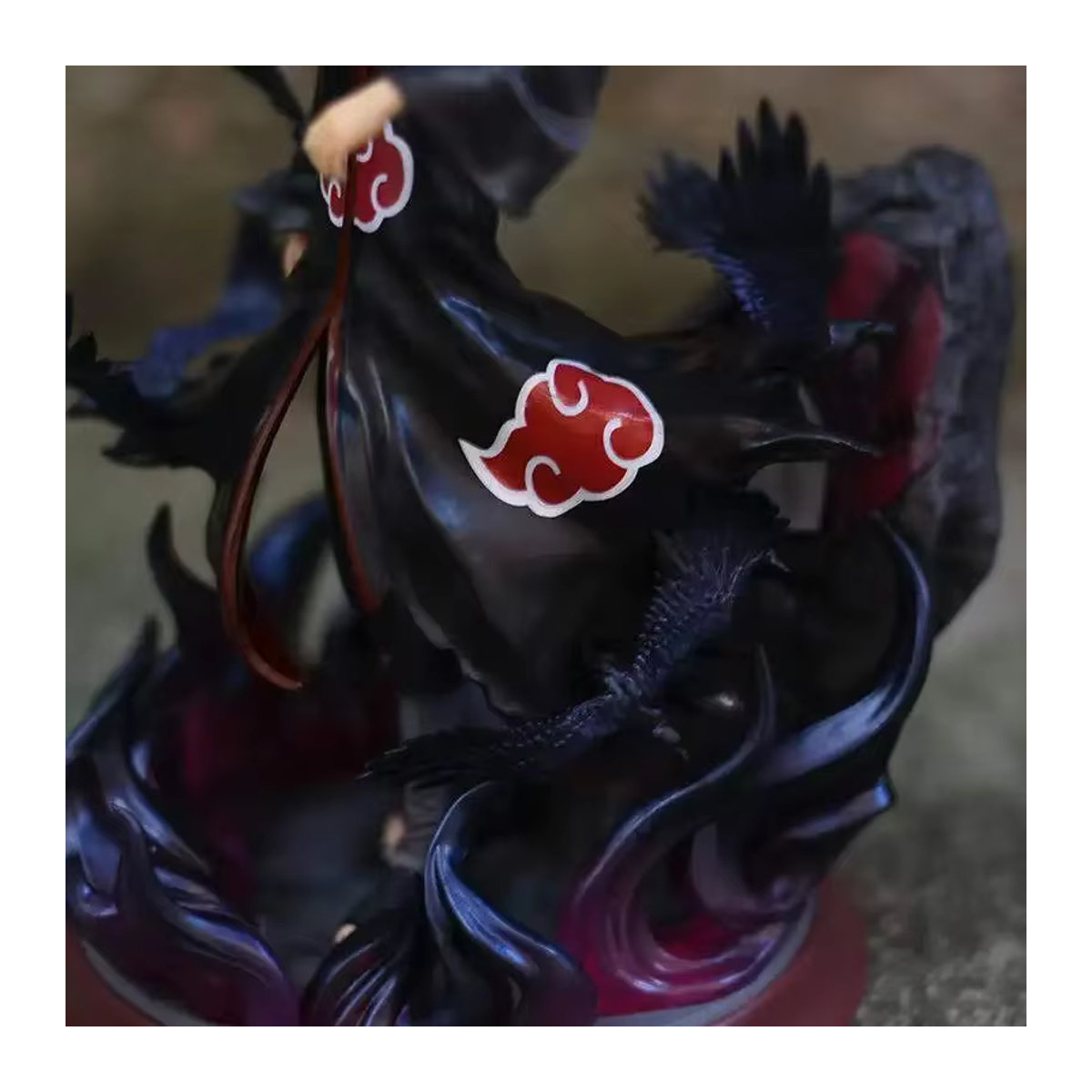 Bandai Shippuden Anime Figur Uchiha Itachi Akatsuki Tsukuyomi Manga Statue aus schwarzem PVC - Bild 3