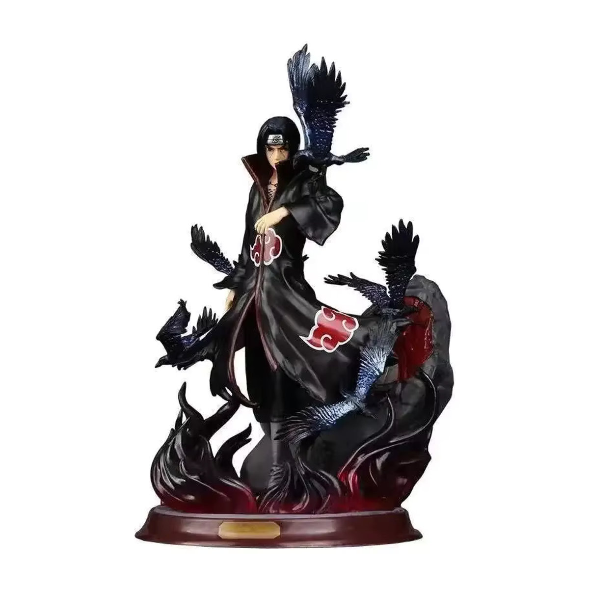 Bandai Shippuden Anime Figur Uchiha Itachi Akatsuki Tsukuyomi Manga Statue aus schwarzem PVC - Bild 4