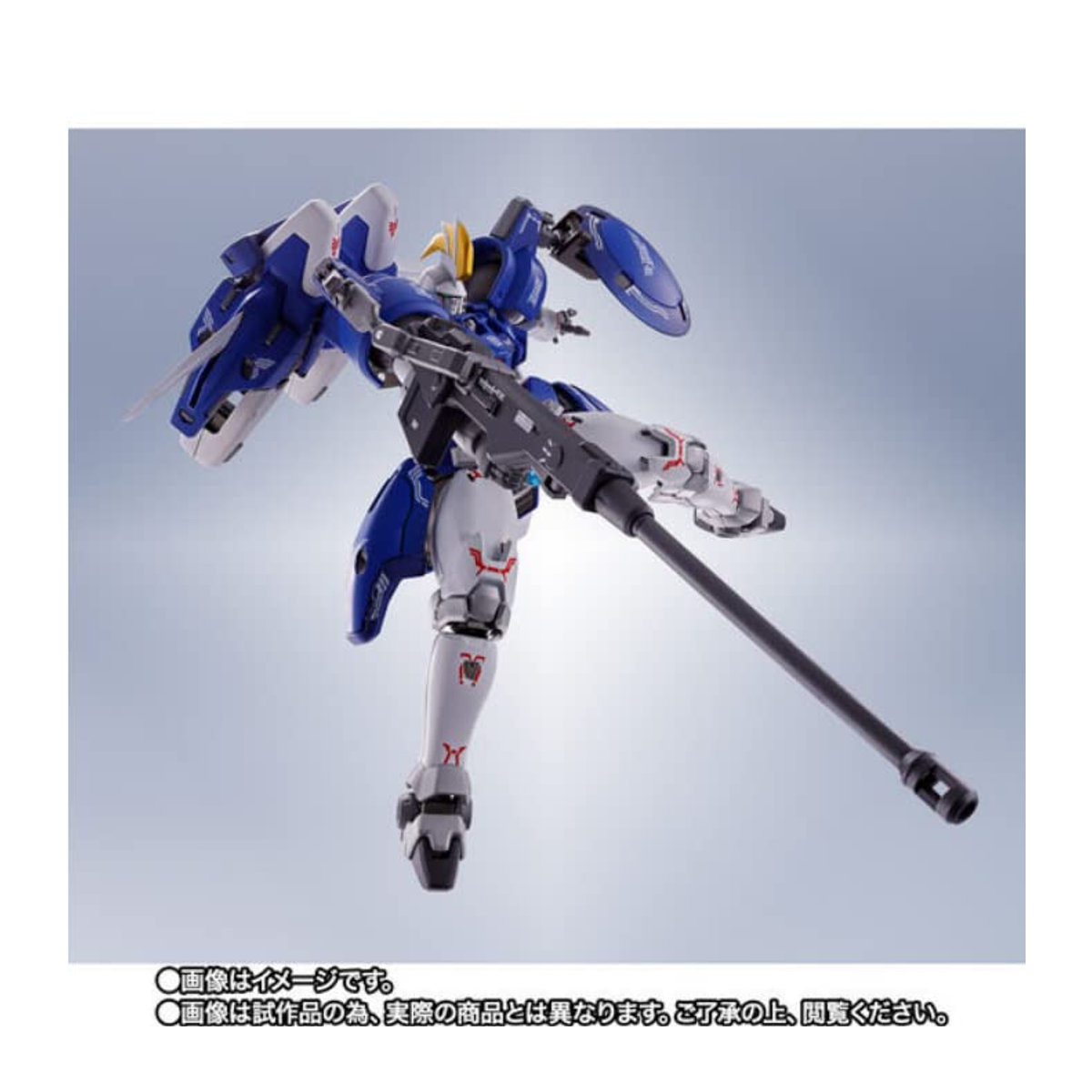 BANDAI SPIRITS Metal Robot Tallgeese II New Mobile Suit Gundam Wing in Blau und Weiß aus Druckguss - Bild 2