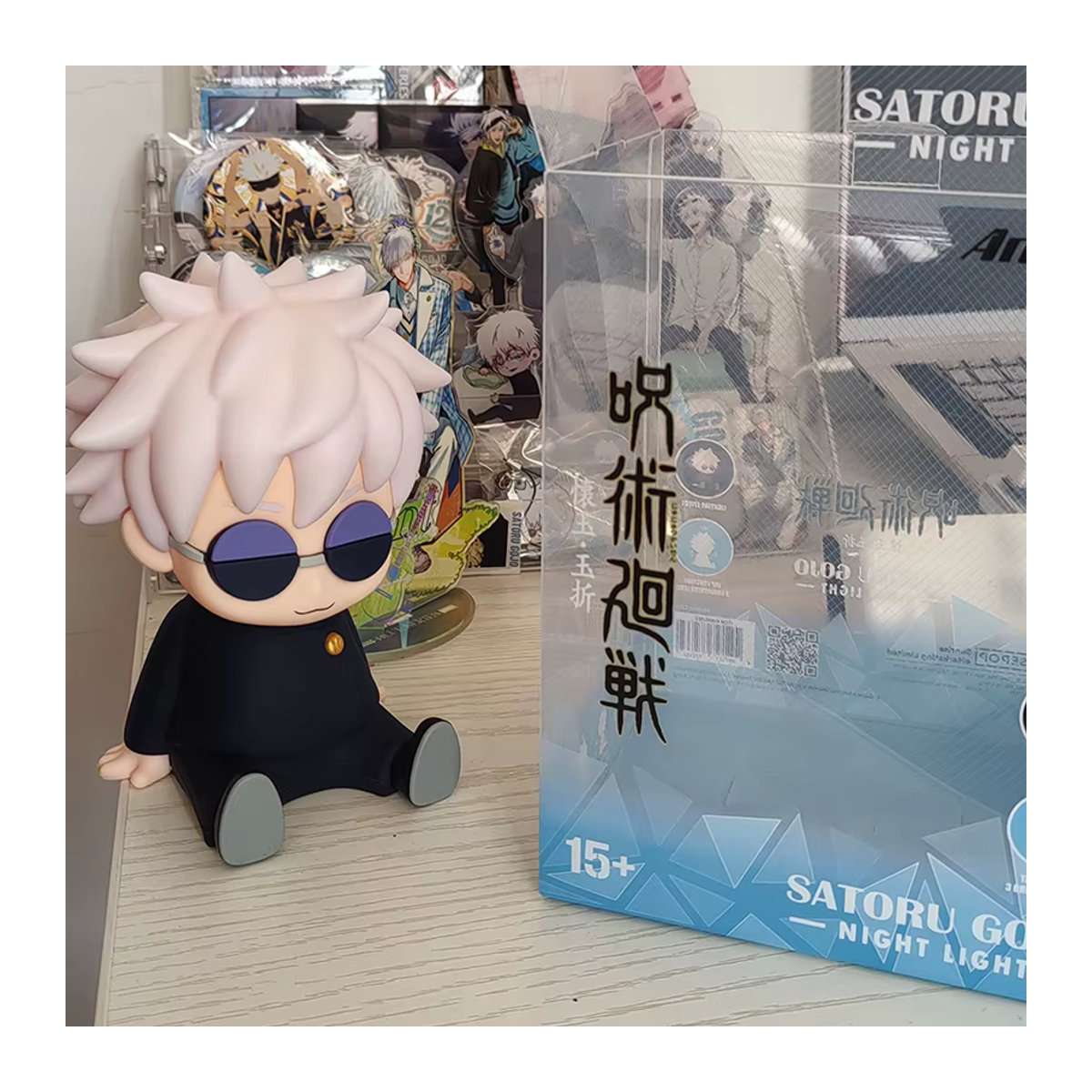 Bandai Sunrisepop Anime Jujutsu Kaisen Staffel 2 Gojo Satoru Nachtlicht aus Silikonkautschuk als Schreibtischlampe - Bild 6