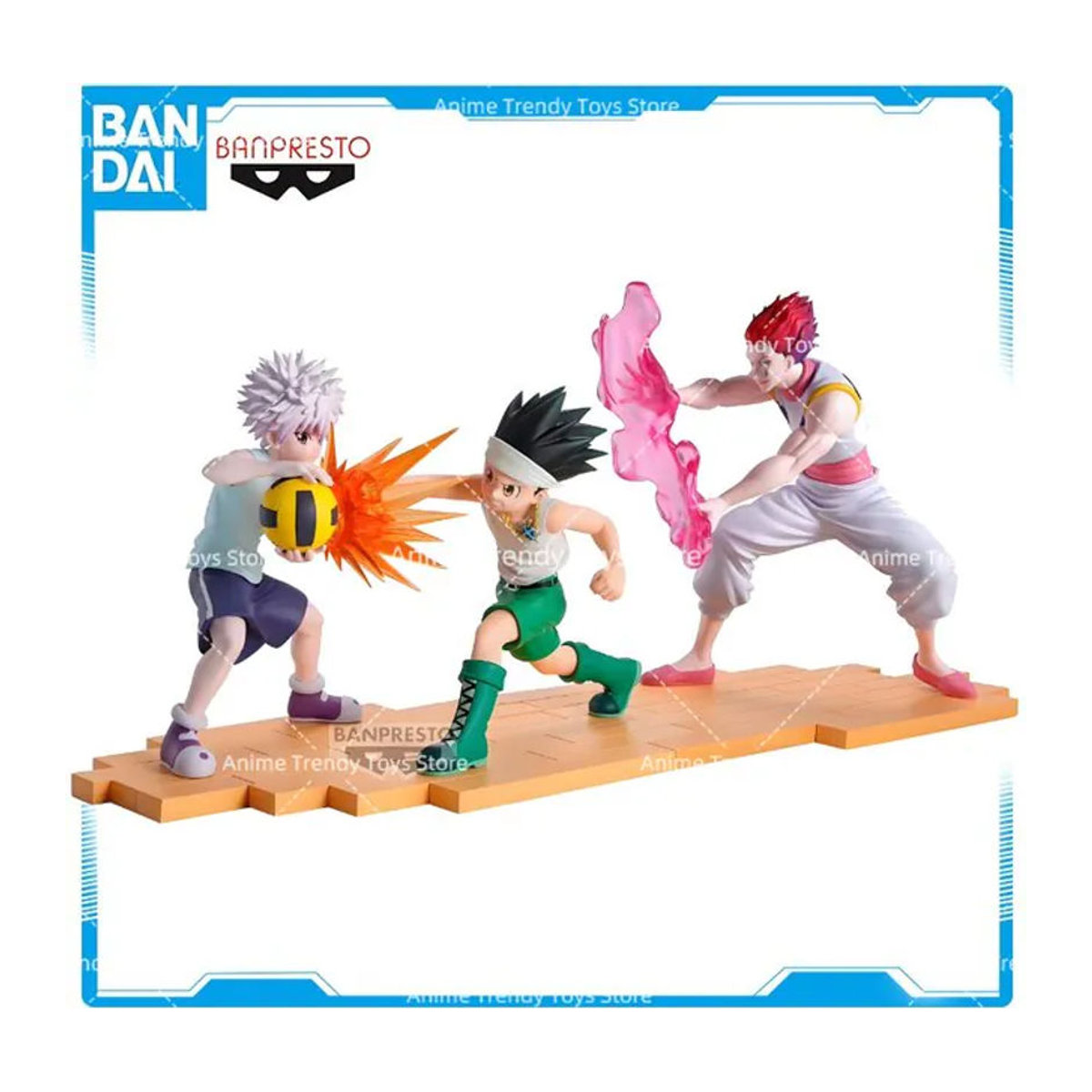 Banpresto Hunter x Hunter Anime Figuren Set Gon Freecss, Killua Zoldyck und Hisoka in mehrfarbig aus Kunststoff - Bild 1