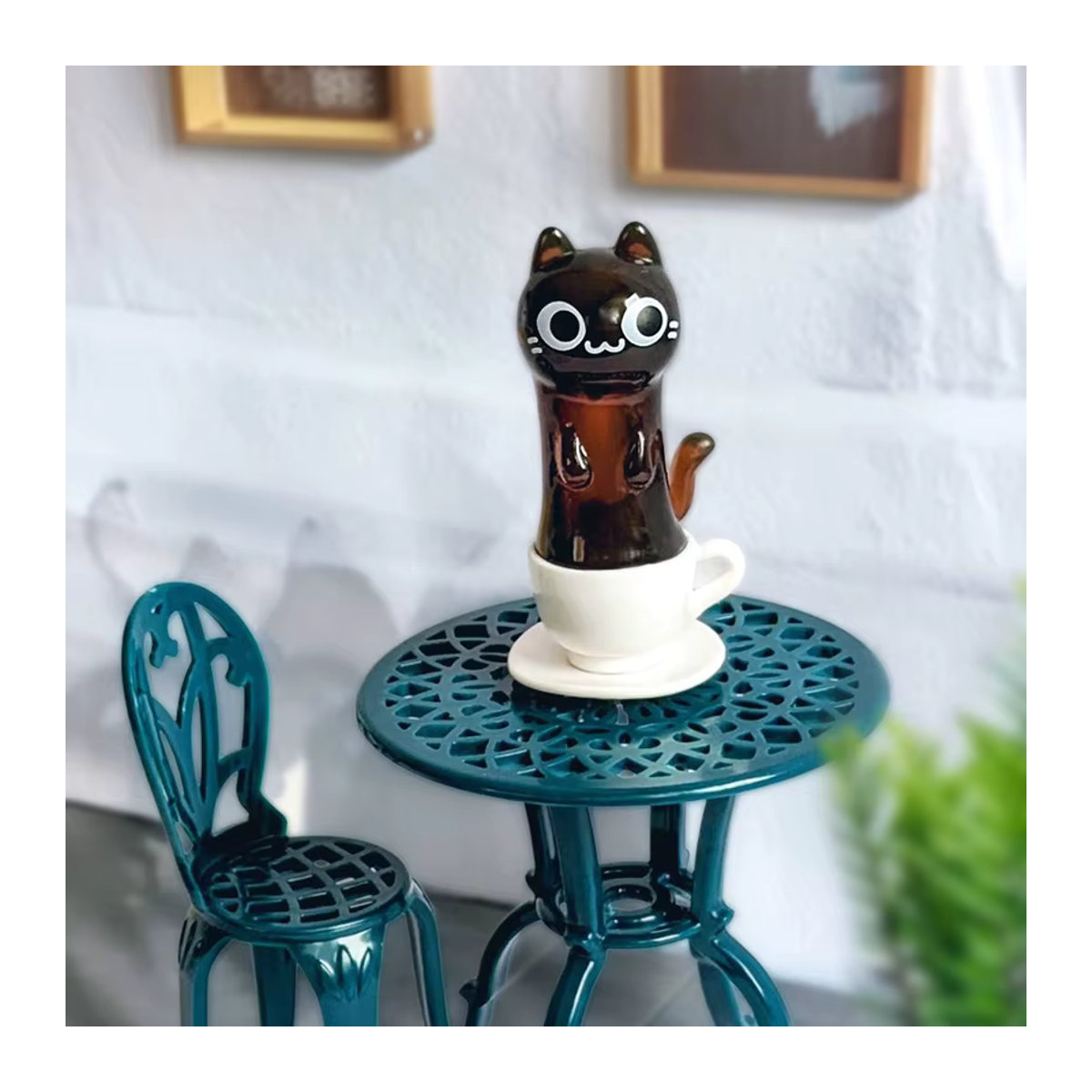 Banpresto Katze Café Blind Box Sammelfigur aus Kunststoff in Schwarz und Transparent - Bild 4