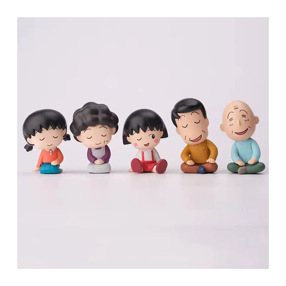Banpresto Little Maruko Familie Schulter an Schulter Blindbox Dekoration aus Kunststoff, mehrfarbig - Bild 4