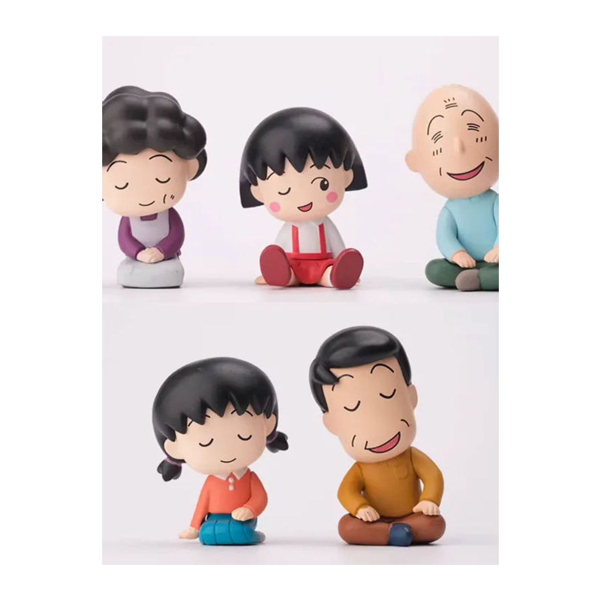 Banpresto Little Maruko Familie Schulter an Schulter Blindbox Dekoration aus Kunststoff, mehrfarbig - Bild 5