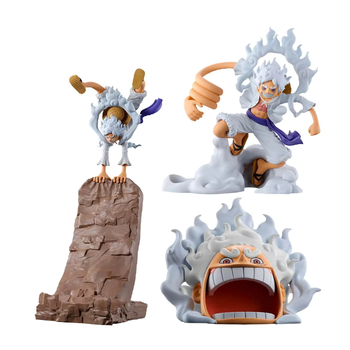 Banpresto One Piece Fig Life Gear 5 Monkey D. Ruffy Anime Figur in Weiß aus Kunststoff - Bild 7