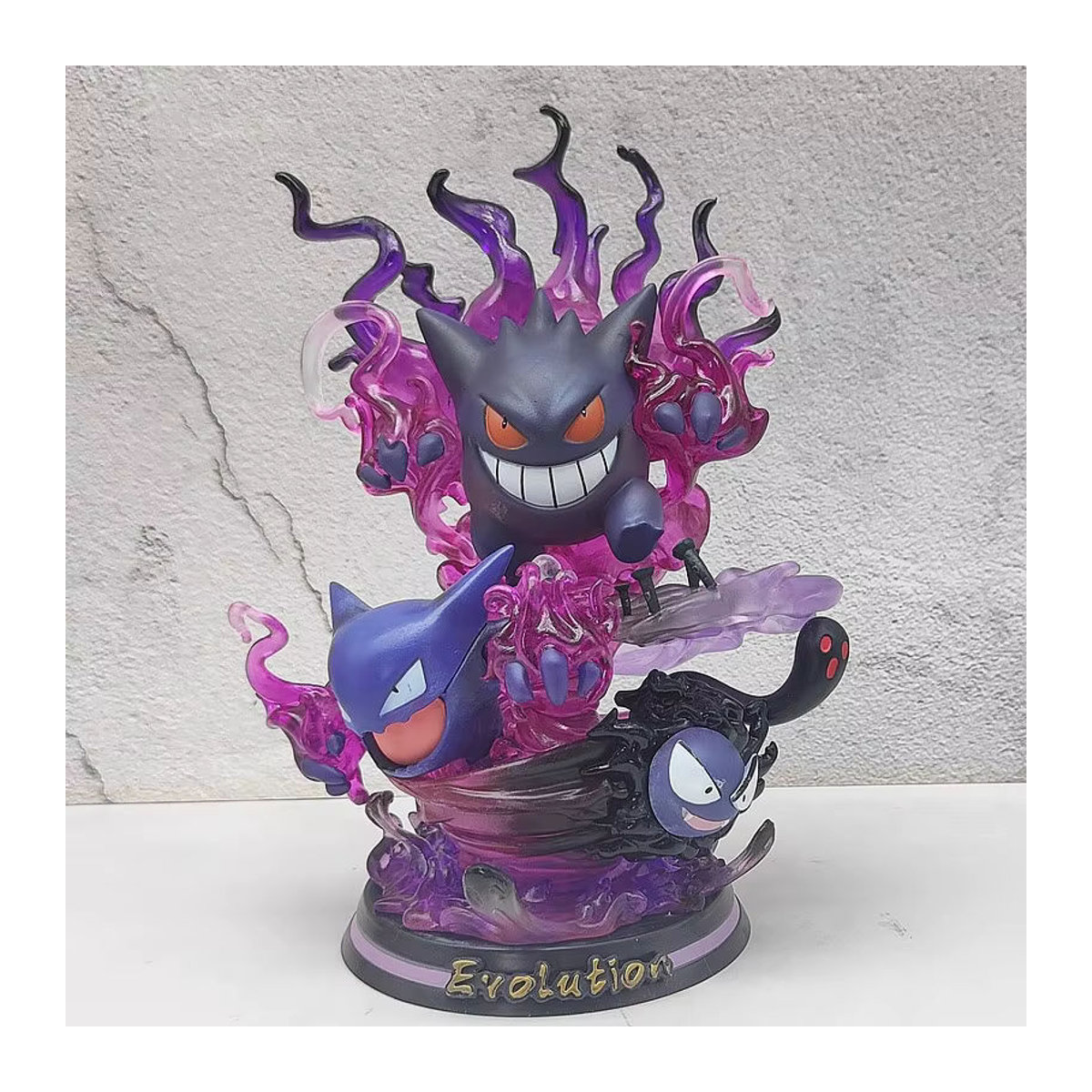 Bao Ke Meng Pikachu Leuchtende Puppe Handgefertigtes Modell Gengar Dekoration Lila - Bild 1