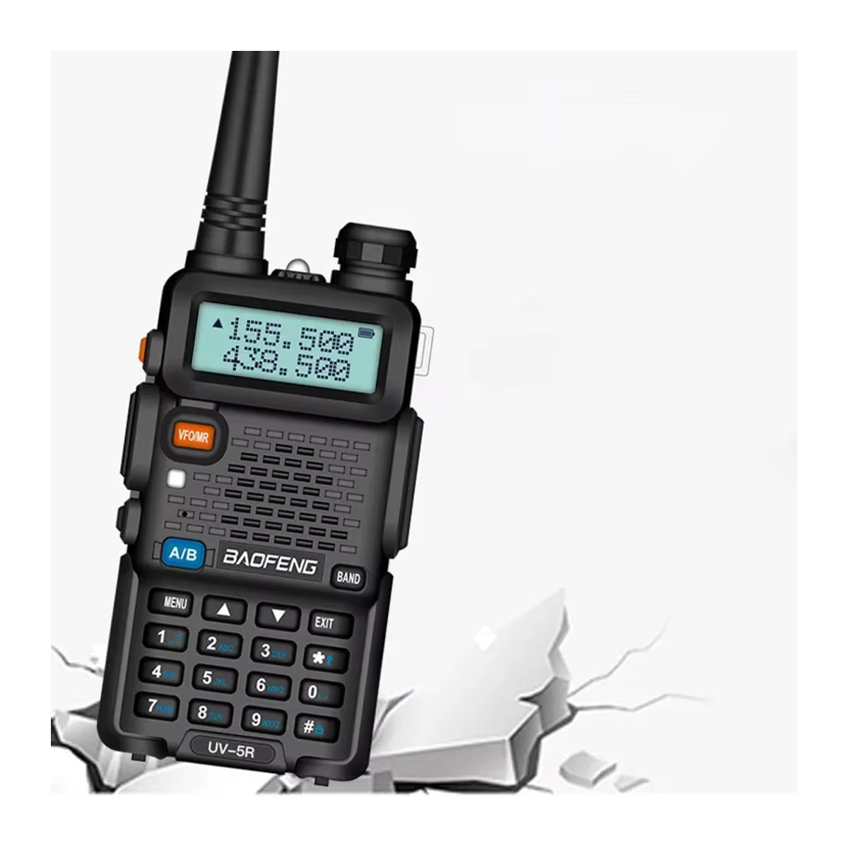 Baofeng UV-5R Walkie Talkie Dual Band Tragbares Funkgerät Schwarz - Bild 6