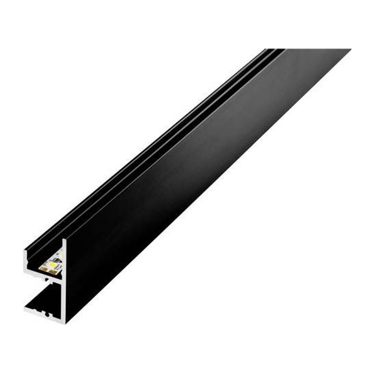 Barthelme LED-Beleuchtung Profil aus Metall in Schwarz für die Wandmontage - Bild 1