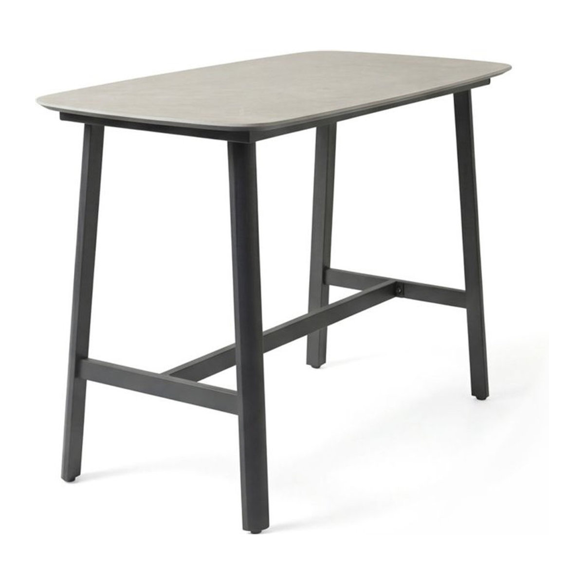 Barths Belfort Moderner Bartisch in Grau und Schwarz B/T/H: 160 x 80 x 108 cm - Bild 1