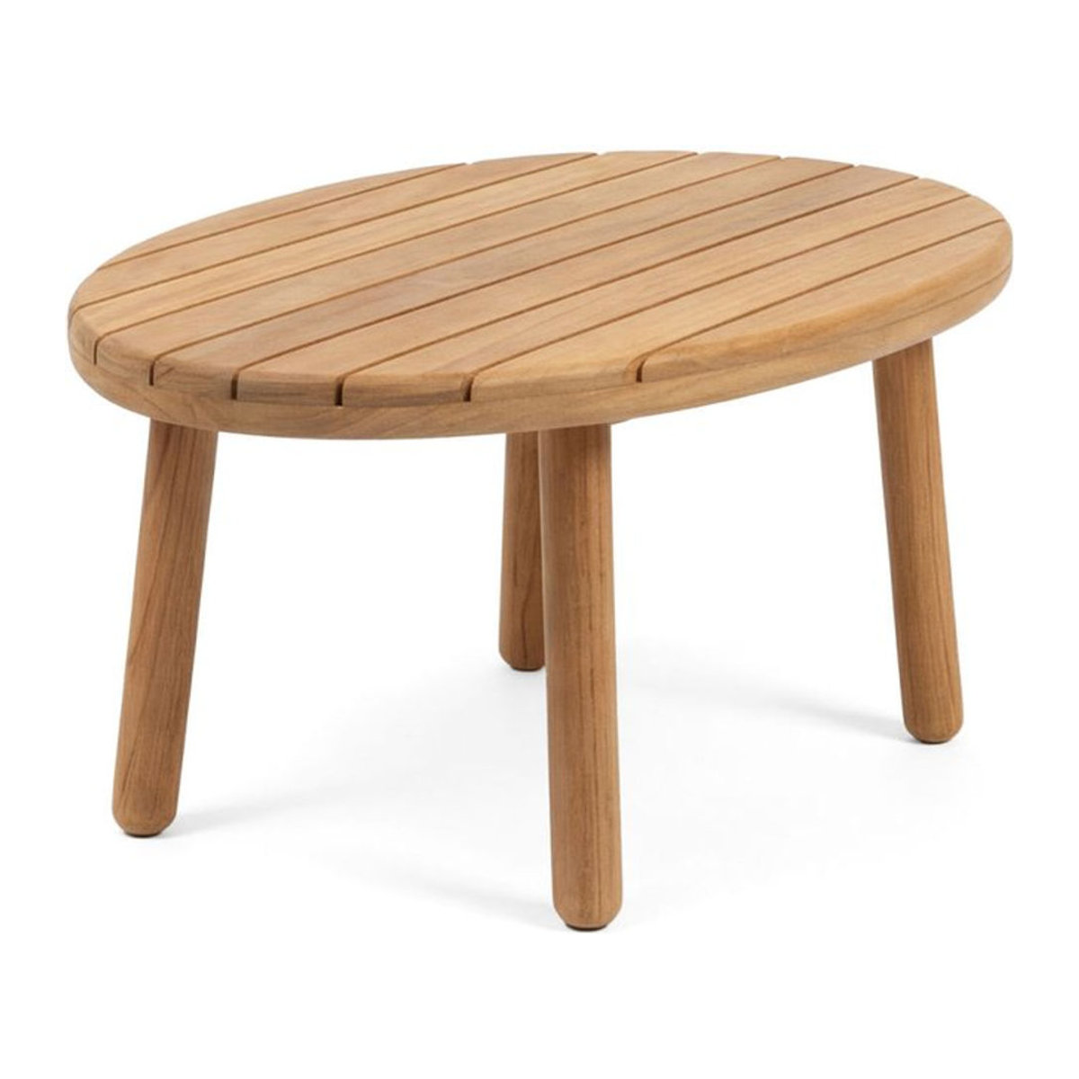 Barths Lungo Beistelltisch aus Teak Holz in Braun B/T/H: 45 x 70 x 33 cm - Bild 1