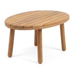 Barths Lungo Beistelltisch aus Teak Holz in Braun B/T/H: 45 x 70 x 33 cm