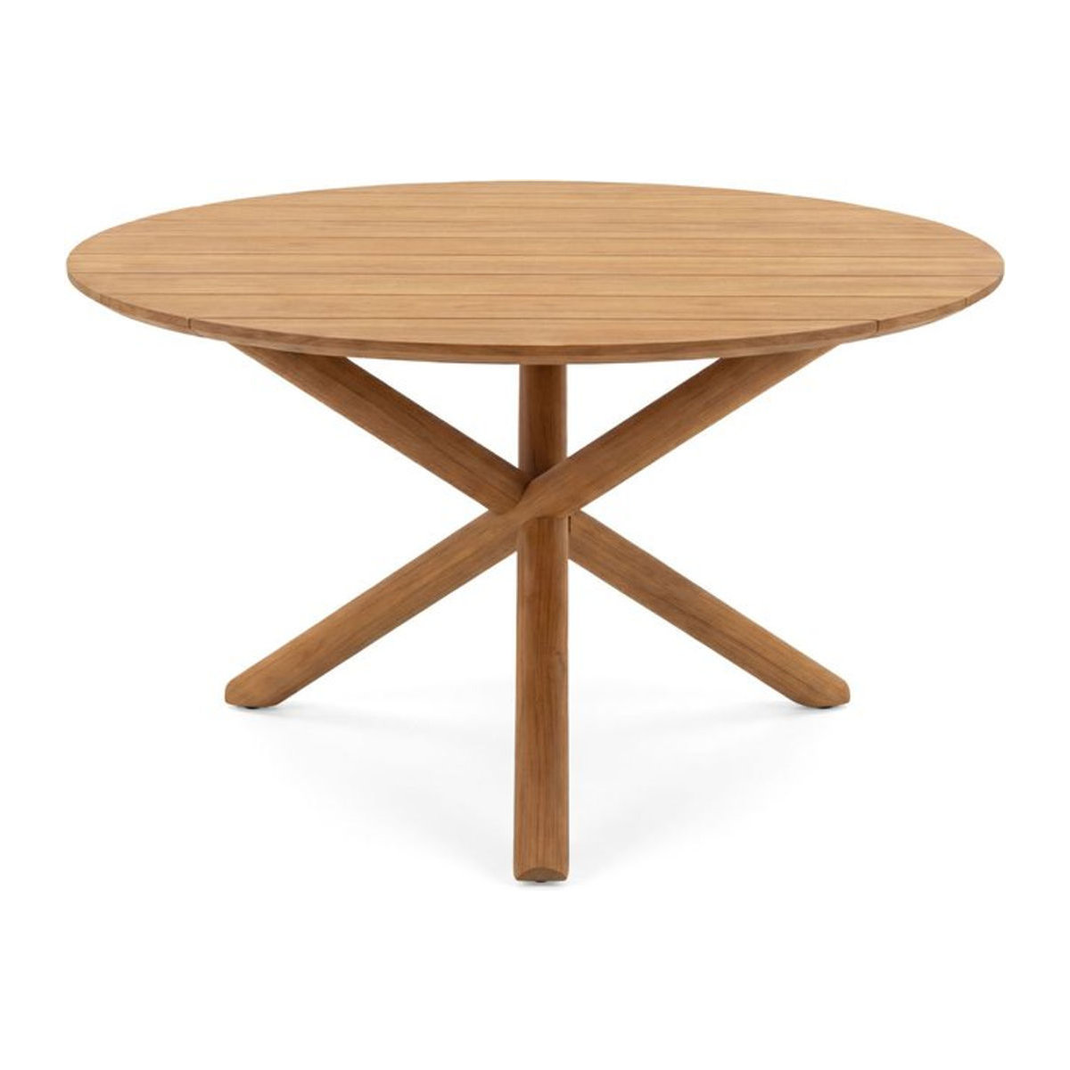 Barths Mola Runder Esstisch aus Teak in Braun, Durchmesser: 135 cm, Höhe: 76.2 cm - Bild 1