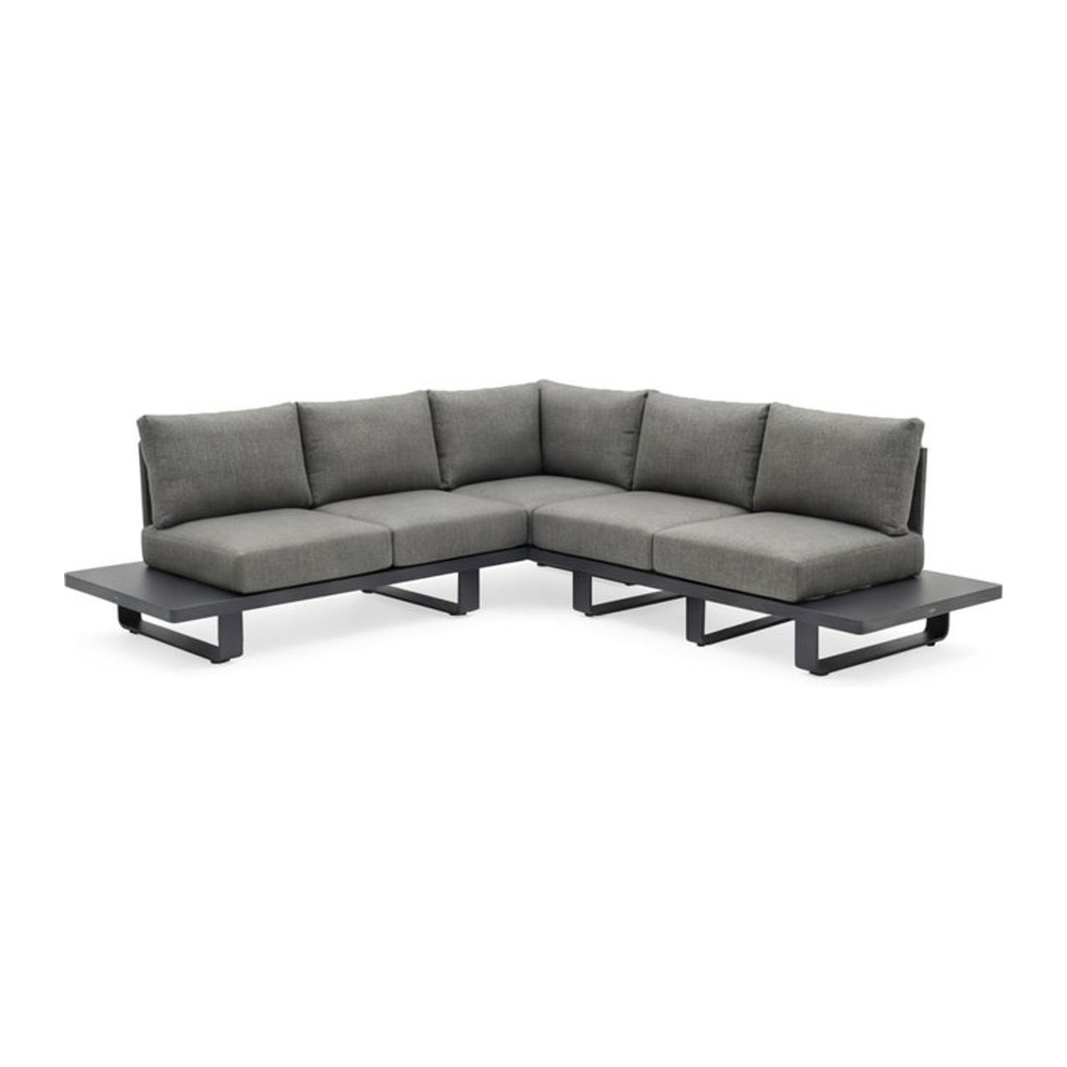 BARTHS Porto Lounge-Set 2,5-Sitzer in Anthrazit mit Stoffbezug, B/T/H: 287,5 x 250 x 76 cm - Bild 1