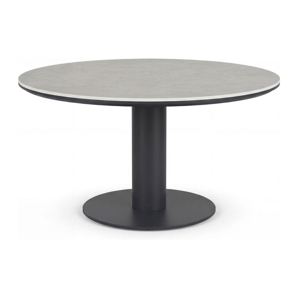 Barths Porto Runder Esstisch in Anthrazit aus Stahl und Aluminium Durchmesser: 149 cm, Höhe: 74 cm - Bild 1