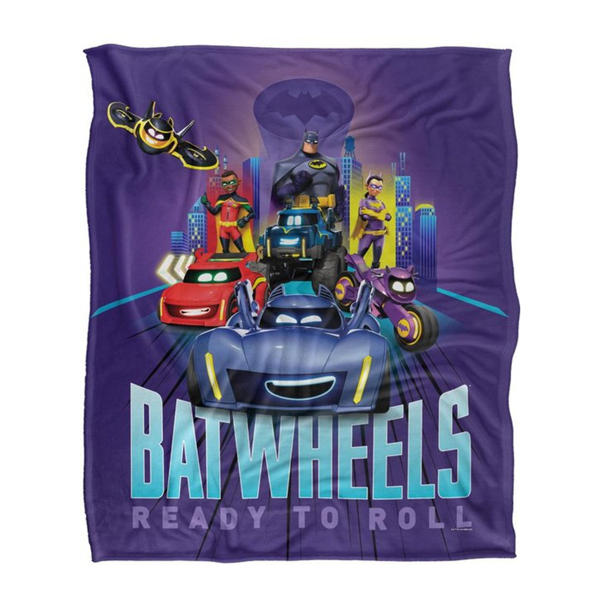 Batwheels Ready To Roll Decke in Schwarz, One Size - Bild 1