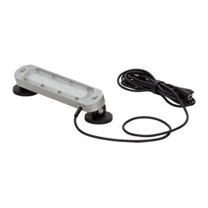 Bauer & Böcker LED Maschinenleuchte Lichtleiste S in Grau aus Aluminium mit Magnetfuß und IP67 Schutzklasse