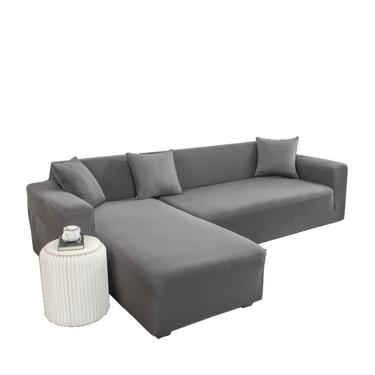 BC Pet Supplies Universeller Ledersofabezug für Dreisitzer-Sofas mit Sofakissen und Staubschutz, Breite: 145-185 cm - Bild 2